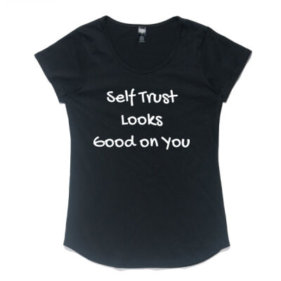 Mali Mantra Women’s Tee - "Self trust Looks Good On You" Thumbnail