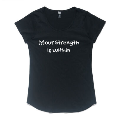 Mali Mantra Women’s Tee - "(Y)our Strength is Within" Thumbnail